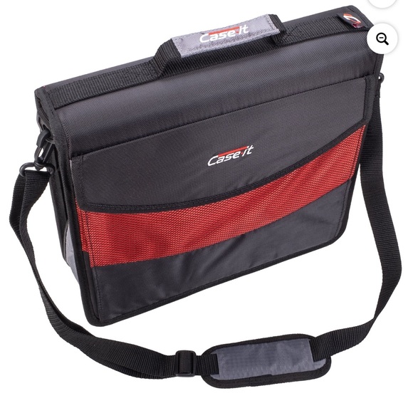 Case-it Black and Red Zipper Binder - Picture 6 of 15